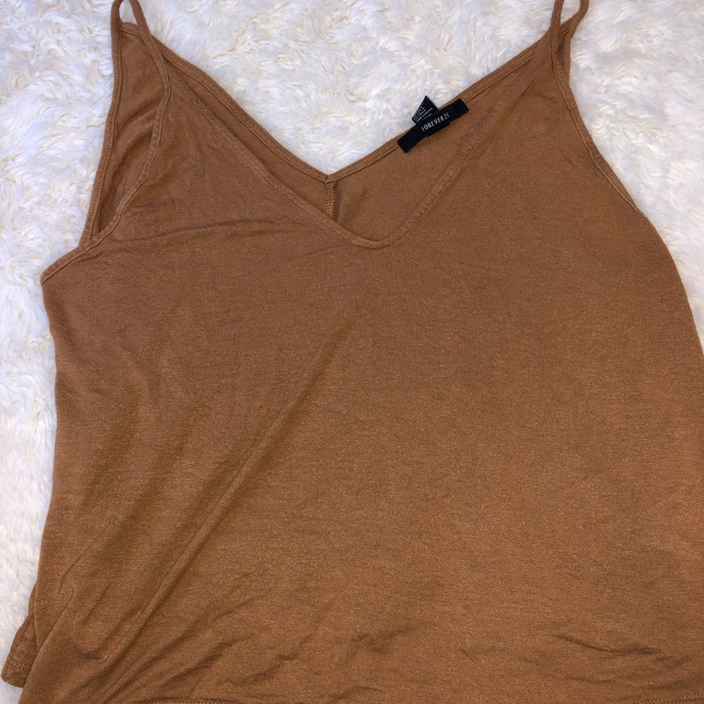 Brown tank top